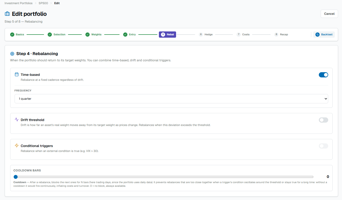 Step 5 — Rebalancing